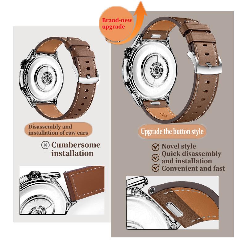 22mm Sportliches PU-Leder Uhrenarmband Für Amazfit Bip 6 5 Uhrenarmband Smartwatch Zubehör Für Amazfit Balance 2 GTR 4 3 2 Armband