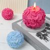 3D Blomkula Silikon Ljusform DIY Handgjord Aromaterapi Tvål Harts Gips Choklad Bakformar Hem Bröllop Hantverk Dekor