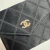 Used Chanel Bicolor Satin Rare Card Case