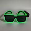 LED Blinkende Mosaik-Sonnenbrille - Kabellose Leuchtbrille für Partys & Clubs