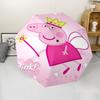 Peppa Pig Theme Automatic Umbrella, Lightweight & Portable, 8 Rib, Perfect for Outdoor Travel, Birthdays, Christmas, Gifts.