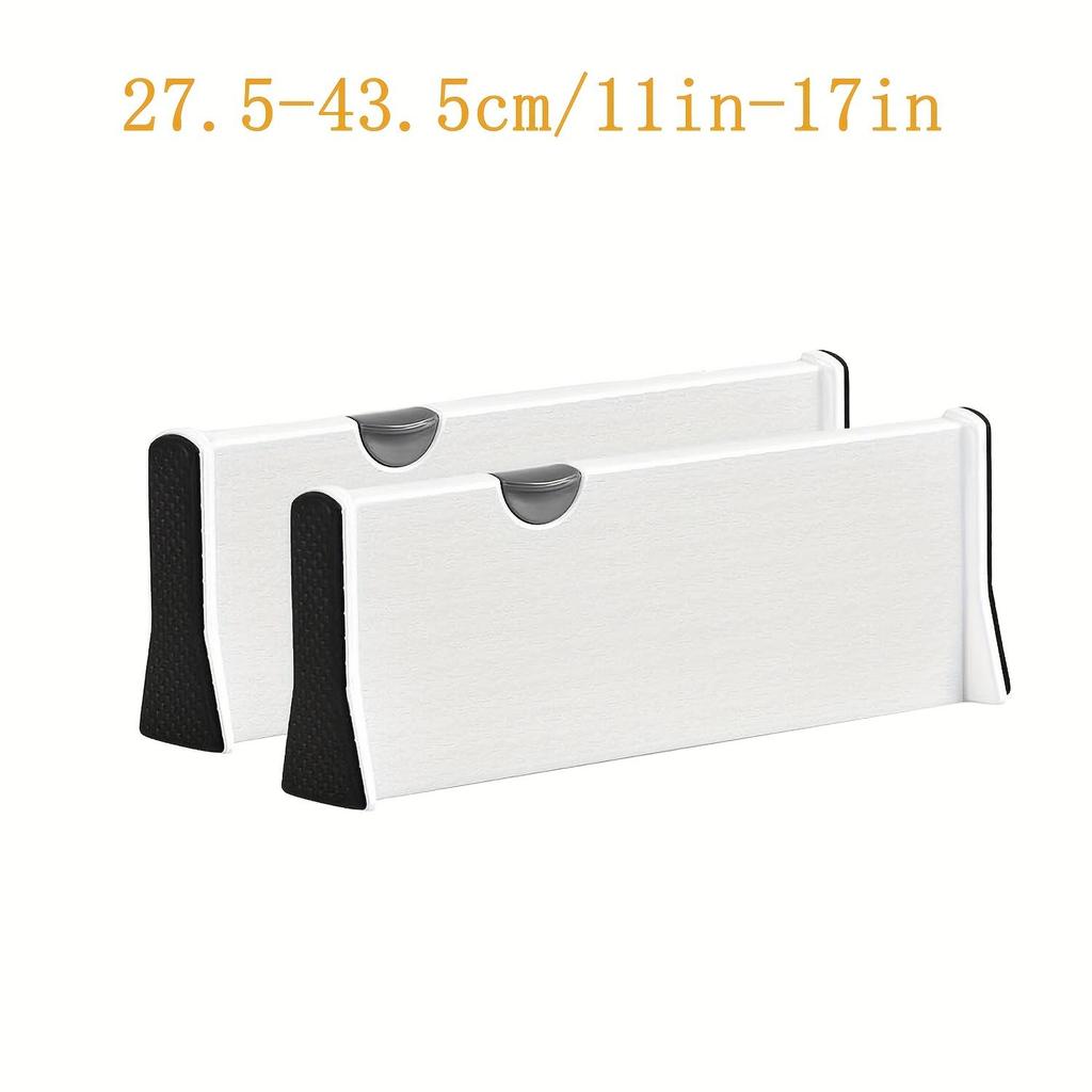 2pcs Drawer Dividers, Expandable Dividers for Easy Storage and Organization Ideal for Kitchen Utensils and Bedroom Clothing, Closet Organizer Storage