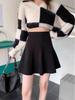 Women's Versatile High Waist A-line Woolen Skirt for Autumn/Winter
