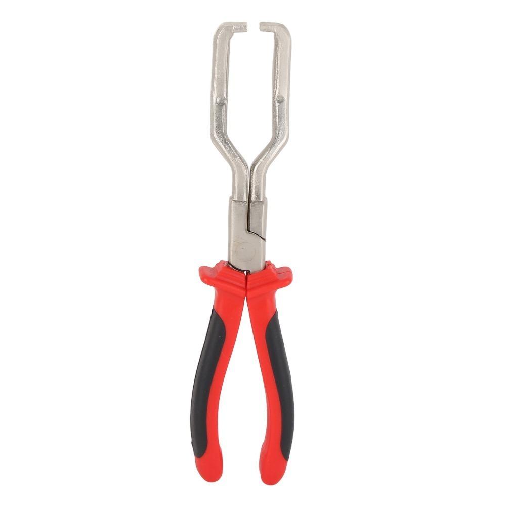 Ergonomic Fuel Line Clip Plier Rubber Grip Fuel Pipe Plier Fuel Line Removal Tool  Car Maintenance красный