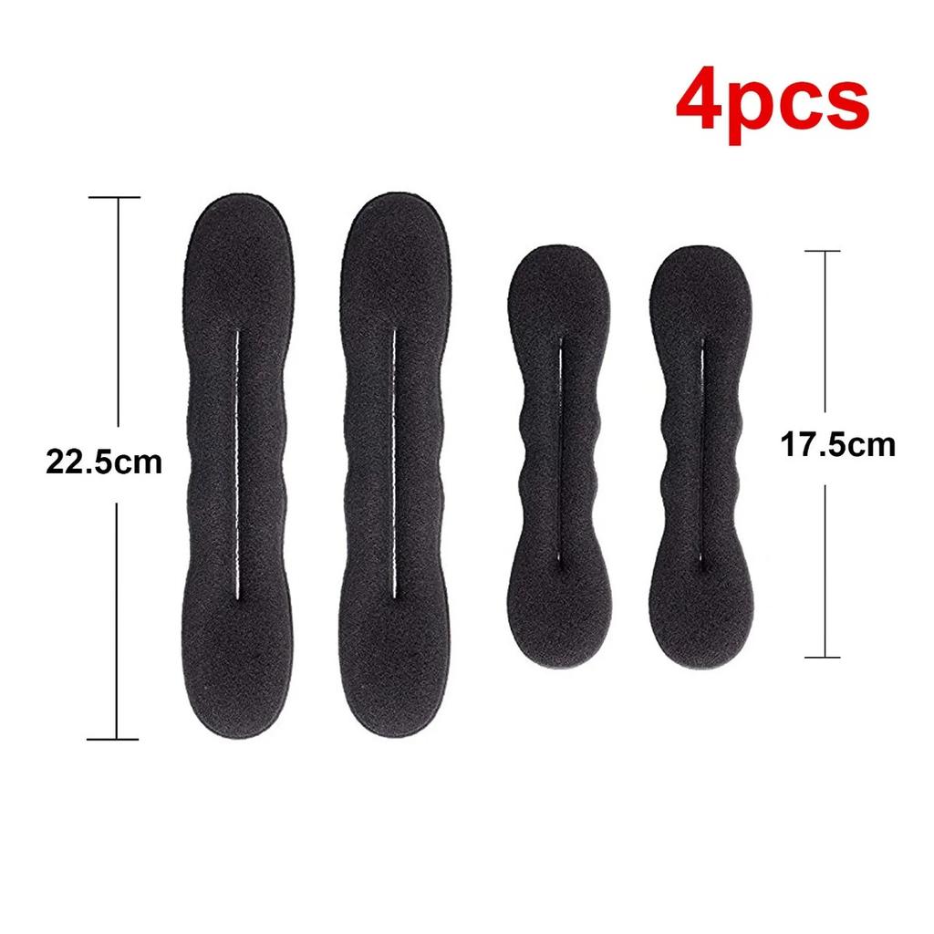 Schwamm Kunststoff Schleife Lockenmacher Haar-Scrunchie Stirnband Twist Donut Dutt Lockenwickler Haarbänder Frisurwerkzeuge