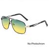 Men Driving Chameleon Sun Glasses for Day and Night Dual-use Male Color Change Lens Vision Polarized Photochromic Sunglasses