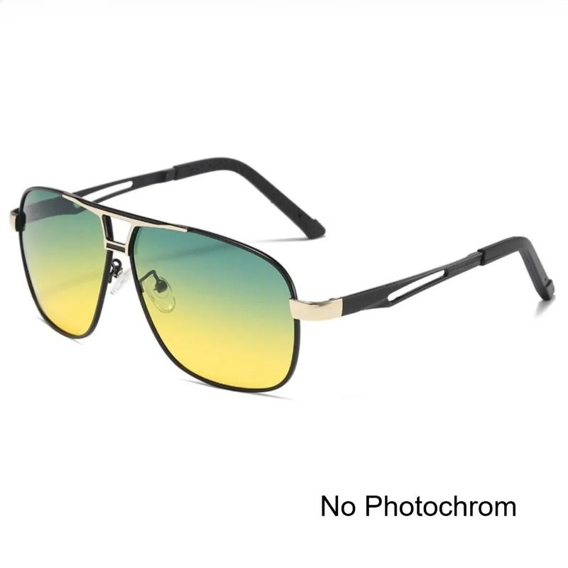 Men Driving Chameleon Sun Glasses for Day and Night Dual-use Male Color Change Lens Vision Polarized Photochromic Sunglasses