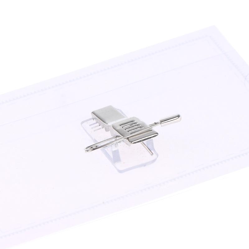 Transparent Chest Tag Id Holders Sleeve Office Staff Workers Work Card Cover Case Nurse Name Badges Holder With Brooch