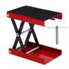 Motorcycle Lift 1100lbs Capacity Lift Jack Hoist Table Height Adjustable Lifting Stand with 3 8in Socket T Handle for