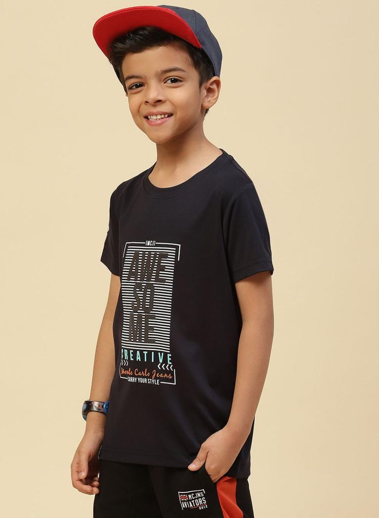 MONTE CARLO Boys Round Neck T-Shirt