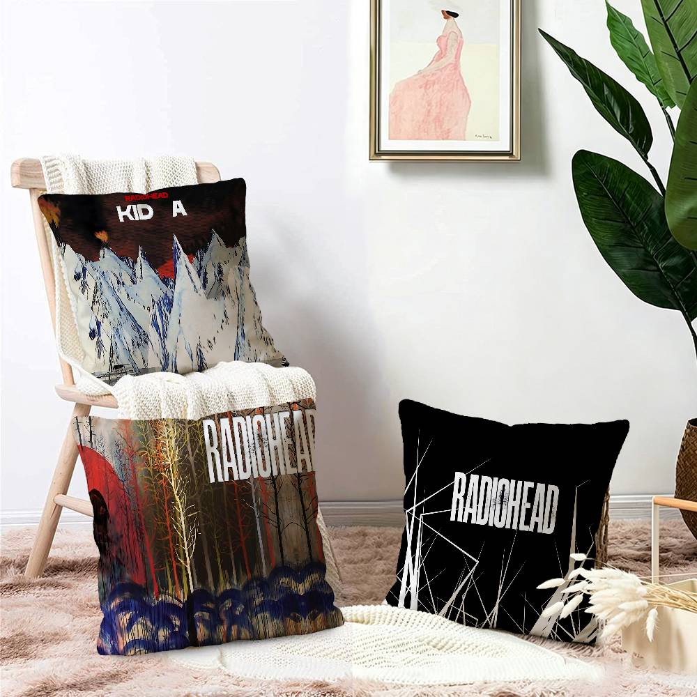 Band R-Radiohead OK Computer Cushion Cover Car Throw Pillow Case For Sofa Car Christmas Gift 40x40cm 45x45cm