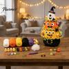 Craft Sets for Adults Halloween Tree Crochet Kit, DIY Black Cat Pumpkin Witch Handmade Yarn Projects Hat Ghost Crafting Kit Holiday Home Decor,