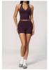 Dare To Show Yoga Set: Seamless Hip-Lifting Patchwork, Double-Layer Waistband, Cross-Border 2-Piece Fitness Wear, Style 4208