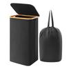 Bamboo Frame Oxford Cloth Folding Laundry Basket with Inner Bag.