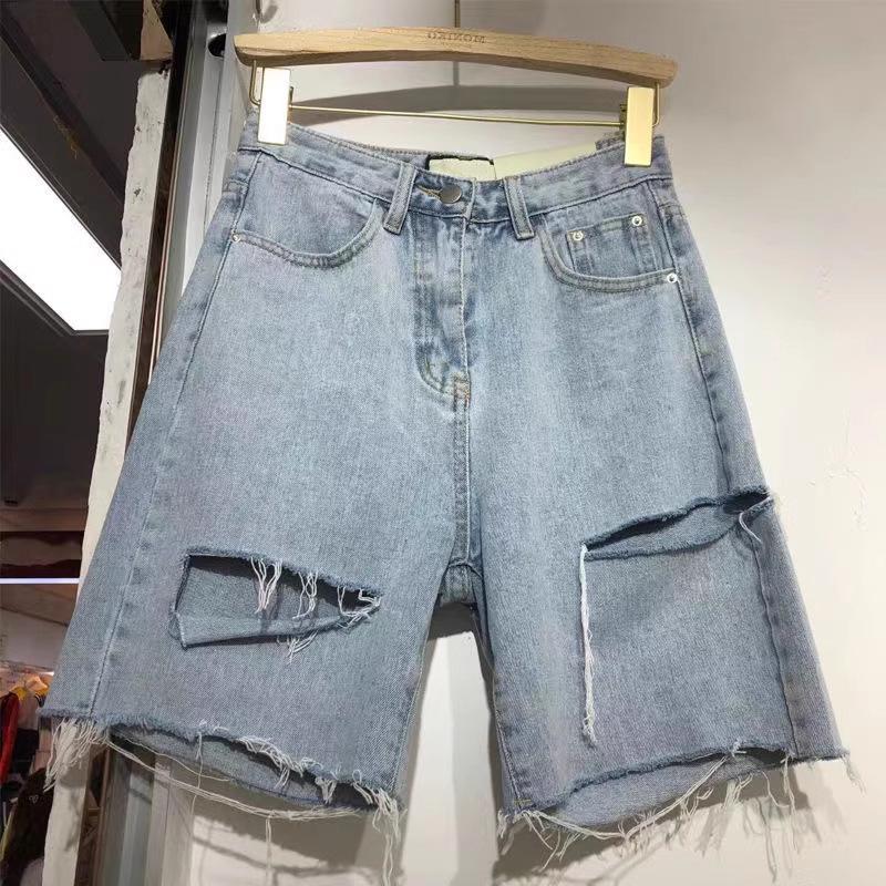 Summer Plus Size High Waist Denim Skort for Women - Slimming, Loose Fit, Versatile Wide Leg Hot Pants