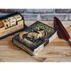 Fox Leather Vintage Look Handmade Leather Journal, Grimoire Fat Journal Blank Spell Book of Shadows Celestial Christmas Gifts