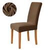 Polar Fleece Dining Chair Covers Stretch Removable Washable Chair Slipcover Big Elastic Chair Cover For Dining Room Home Decor