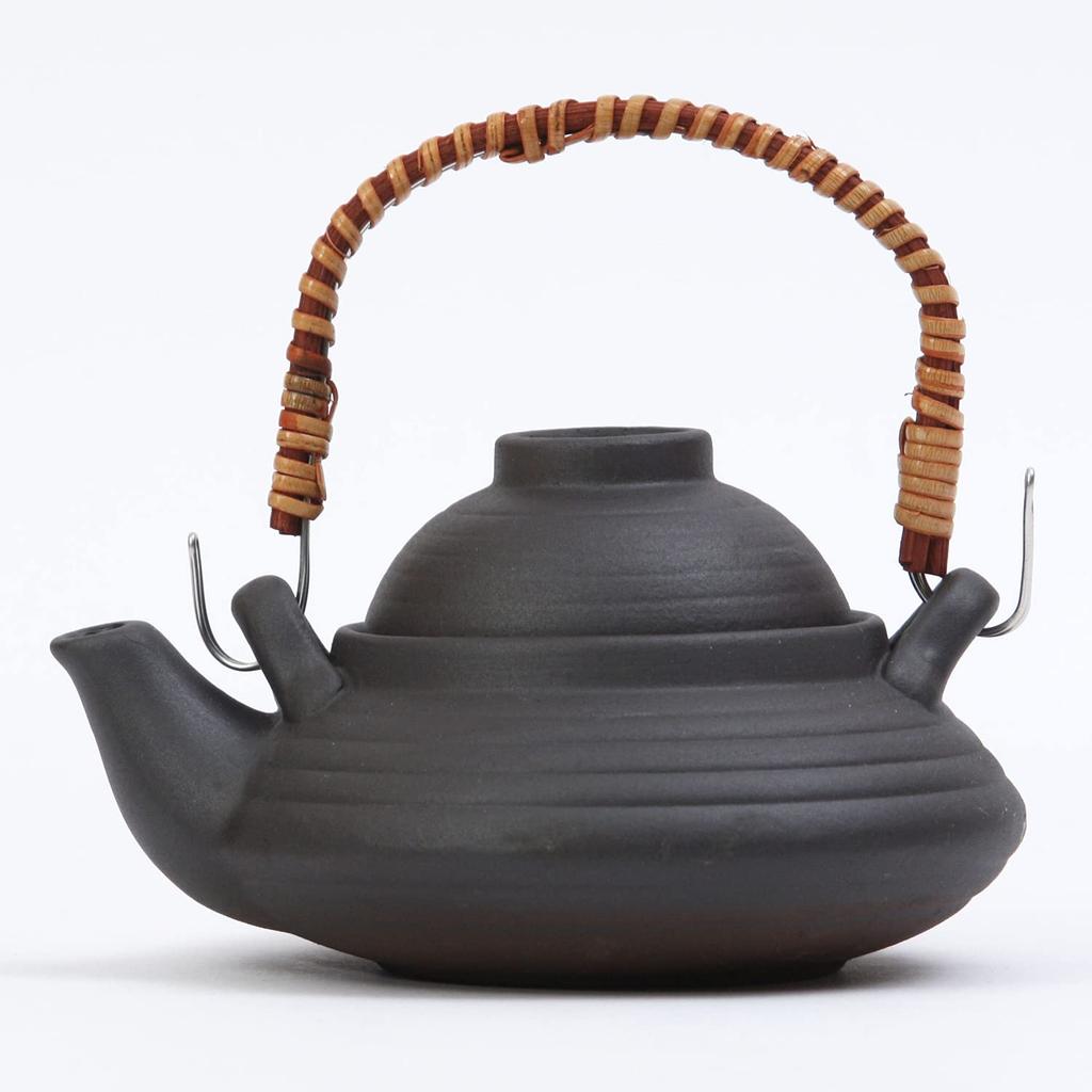 Maruyoshi Pottery Teapot Set, Flat, Smoked, M2219