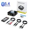 M5 LED Display Bluetooth Audio Transmitter Receiver 3.5mm AUX R/L RCA TF/U-Disk Jack Stereo Wireless Adapter IR Control With Mic