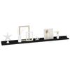 VidaXL Étagères murales 4 pcs Noir 100x9x3 cm