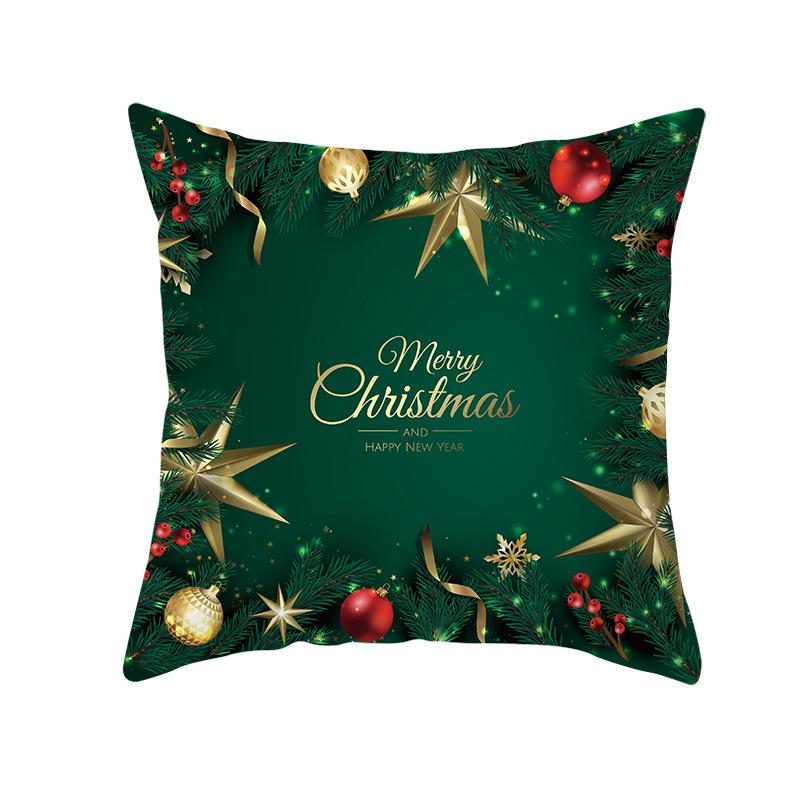 Nordic Christmas Pillowcase Christmas Ball Decoration Home Sofa Cushion Cover