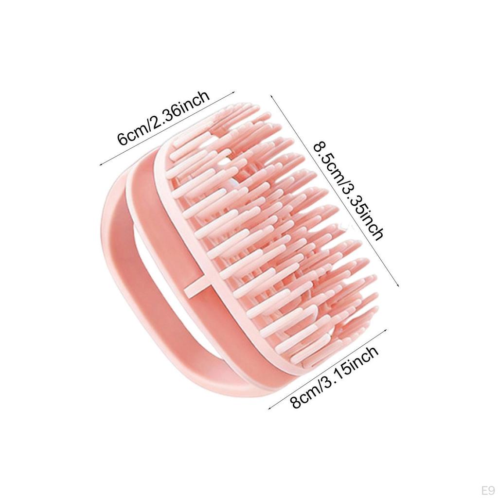 Scalp Massage Brush Set, Hair Washing Brush, Compact Rubber for Removing Residue,