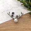 Forest retro fairy tale versatile brooch bee pearl temperament brooch pin coat with accessories