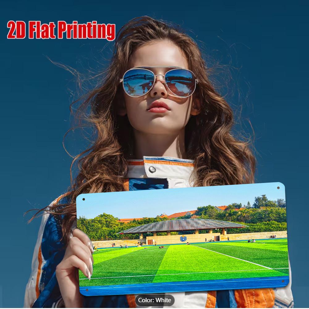 

HD Metal Tin Sign School Soccer Field Sports Wall Decor 15x30cm(5.9x7.8inch)