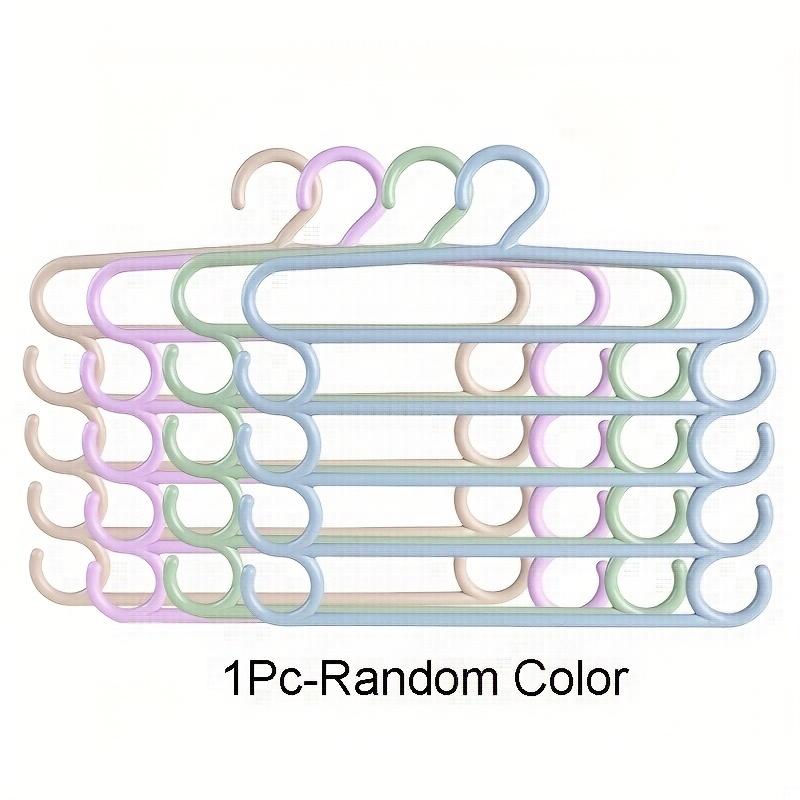 Clothes Hanger Set Pants Rack Multifunctional Household Saving Space Multi Layer Trousers Hanger Pants Closet 5 Layers Hangers