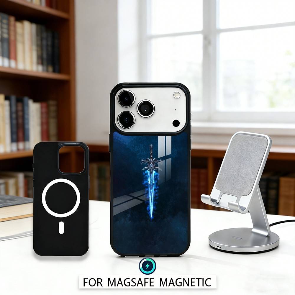 

G-Game T-The W-World of W-Warcraft Phone Case For iPhone17,16,15,14,13,12,Pro,Max,Magnetic For Magsafe Wireless Charging iPhone13