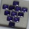 CERTIFIED Purple Tanzanite Emerald Cut NATURAL Loose Gemstone mm Lot