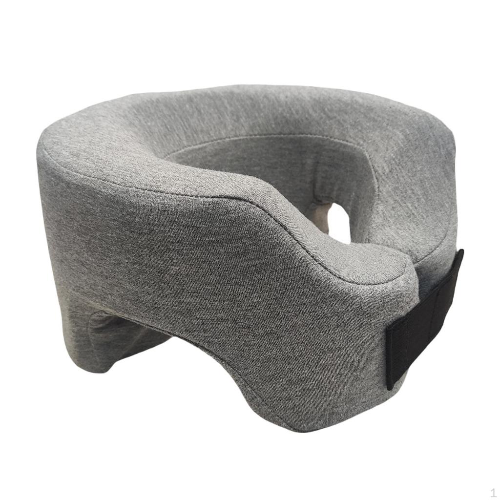 Schlafkissen mit dem Gesicht nach unten, Bauchlage, tragbares, bequemes U-förmiges Kissen für unterwegs,