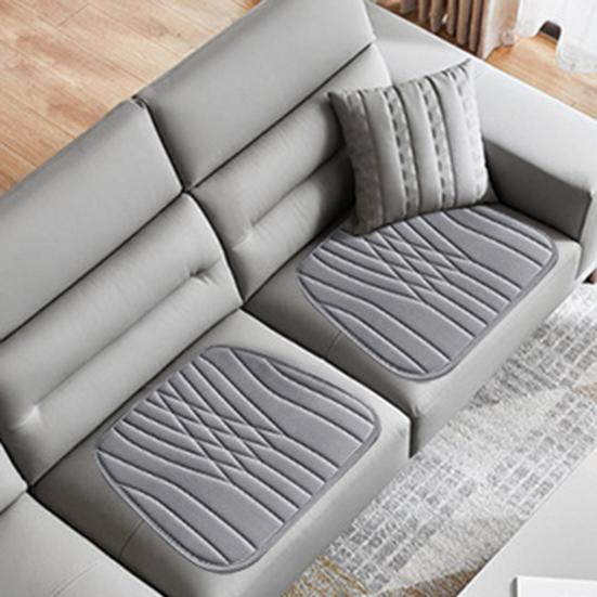 12/24V Car Heated Seat Cushion 17.72"x17.72" Memory Foam Seat Protector Pad with Anti-Slip Bottom