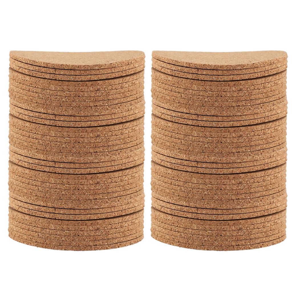 100Pcs Wood Drink Coaster Tea Coffee Cup Mat Pad Wood Tableware Home Decor