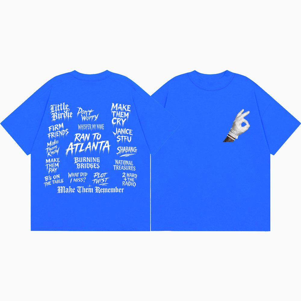 Raper Drake Iceman Merch z albumu Koszulka Męska Damska Hip Hop Vintage Krótki Rękaw Koszulka Wysokiej Jakości Moda Oversize Koszulki