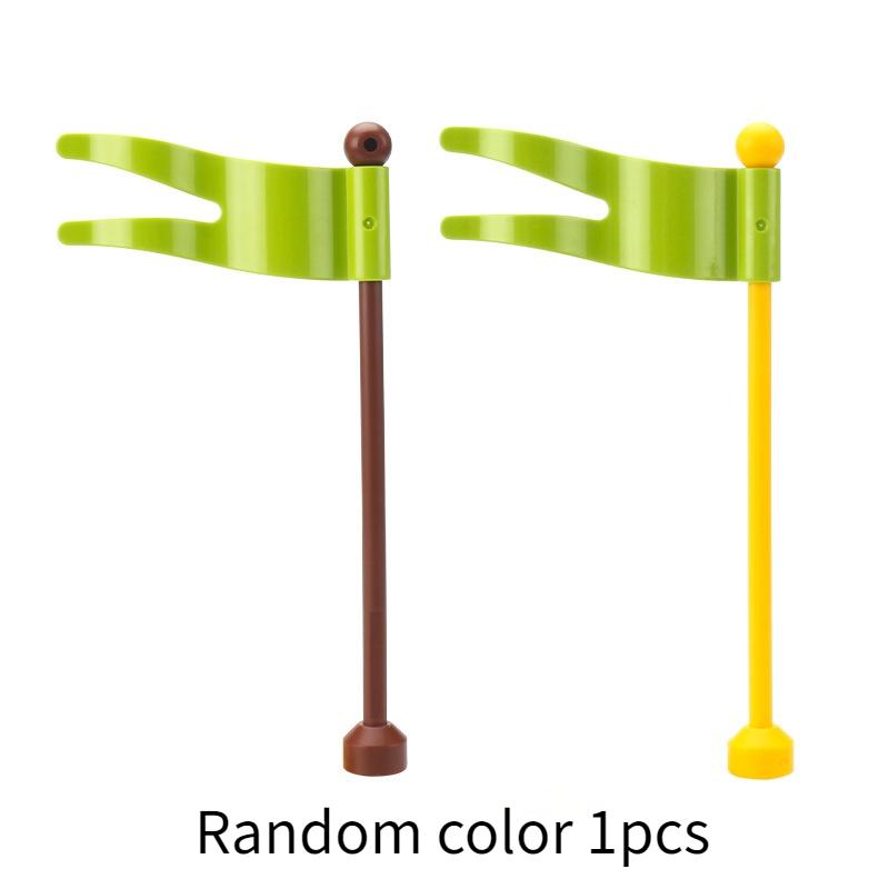 Big Particle Building Block Pirate Adventure Ship Rudder Pirates Sail Flag Jewelry Box Big Size Brick Accessory Boy Toy Kid Gift