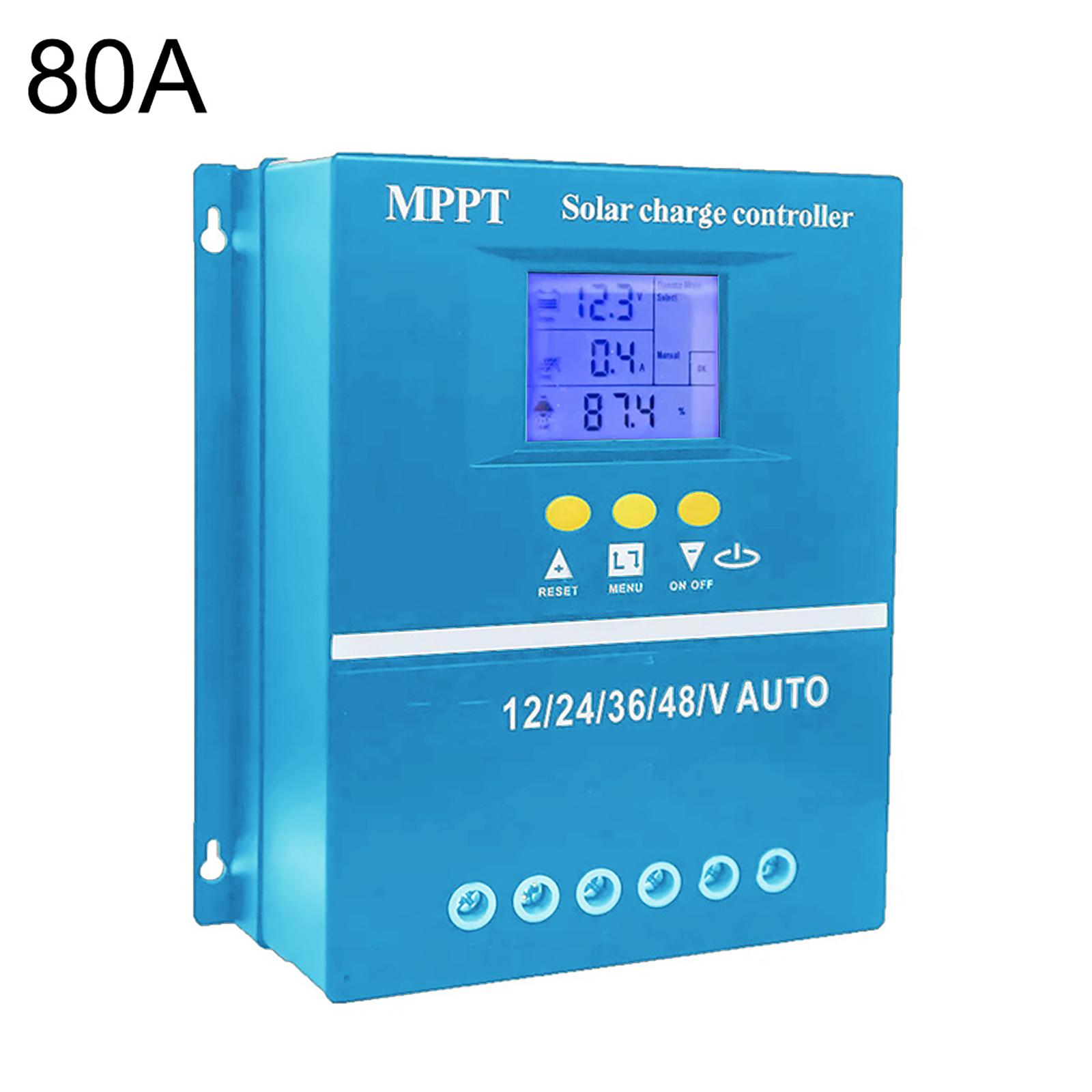 

80A 100A MPPT 12V 24V 48V96V Авто Контроллер солнечного заряда с ЖК-дисплеем Регуляторы солнечной фотоэлектрической энергии для свинцово-кислотных / литиевых аккумуляторов 12V24V36V48V 96V