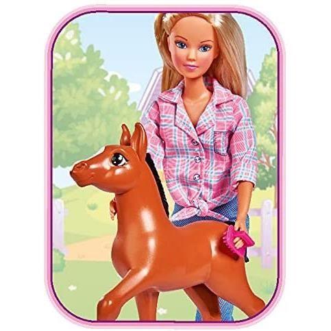Poupée Steffi Love 29 cm et son poulain - Marque Simba Toys - Mixte - A partir de 3 ans
