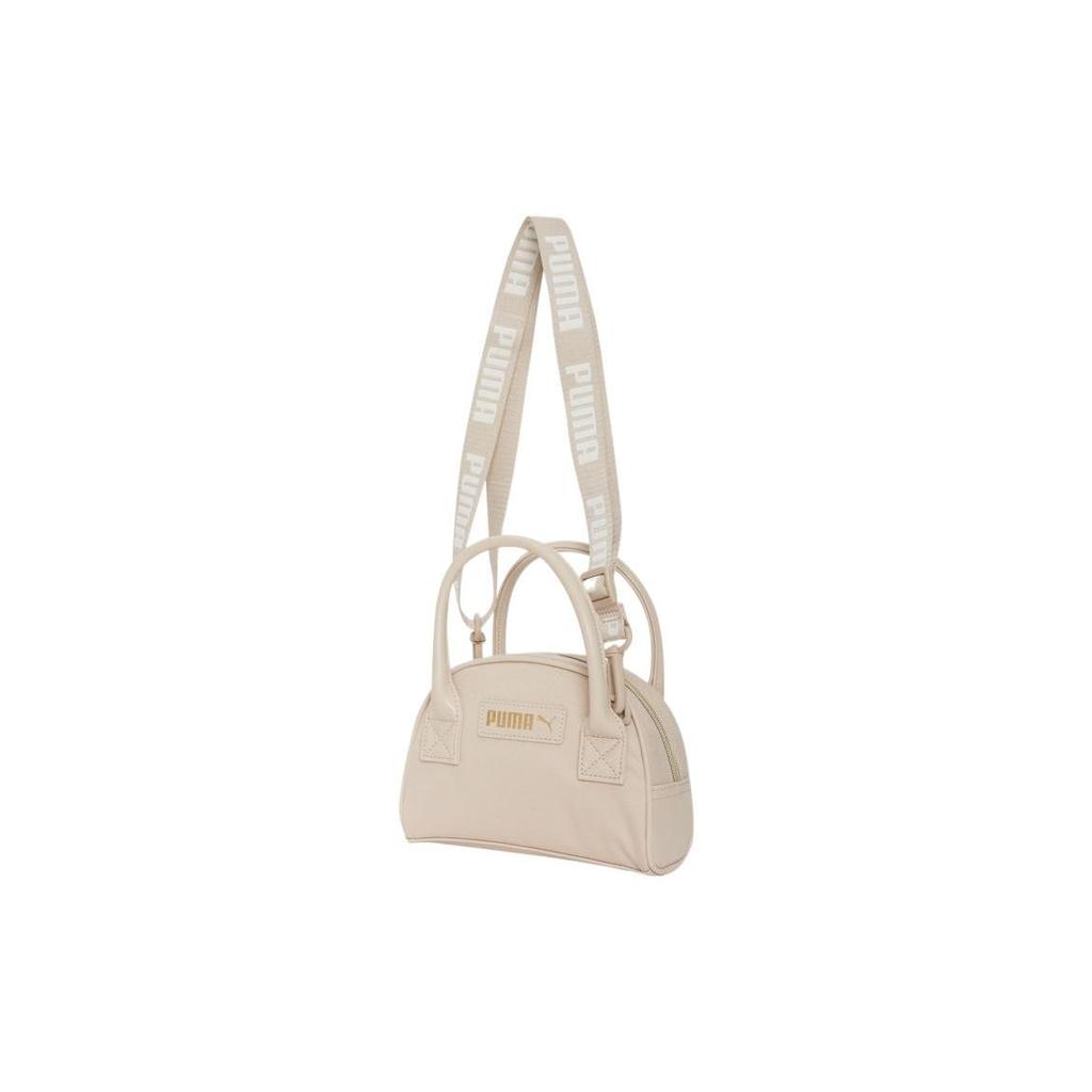 Puma Front Metal Logo Print Splicing Element Full Print Shoulder Strap Fabric And Synthetic Leather Tote Shoulder Crossbody Bag Women bags 078742-02
