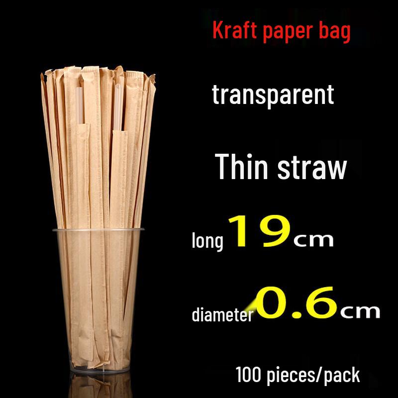 ZISIZ Disposable Food-Grade Thick Straws