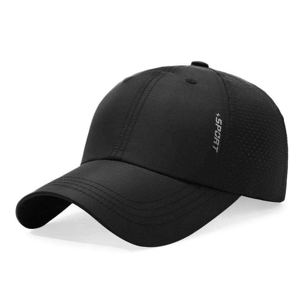 

Breathable Summer Baseball Cap Quick Dry Trucker Cap Casual Sun Hats Men Women чорний