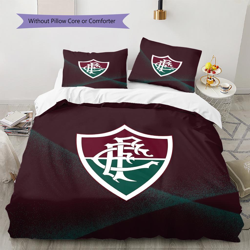 Fluminense FC Pattern Bedding Quilt Set Home Decoration Gift (1 * duvet cover + 2 * pillowcase without core)