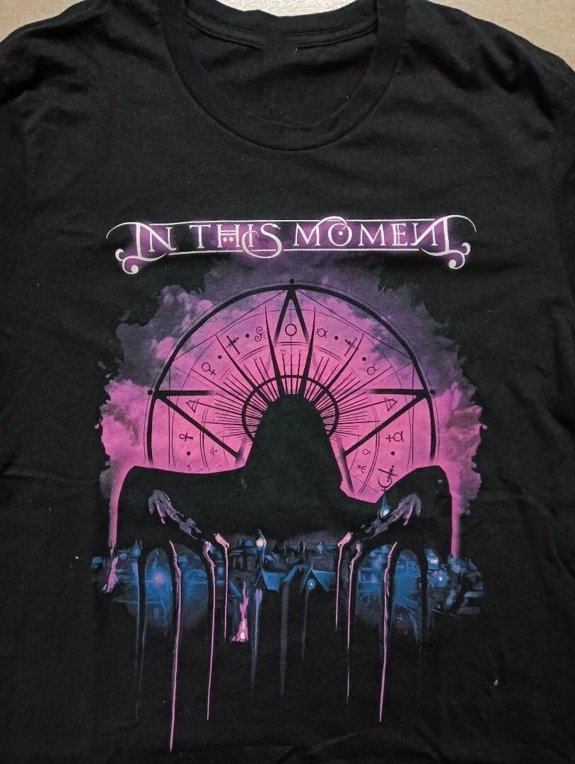 Vtg In This Moment Band Cotton Black All Size T Shirt For Men AG217 XL