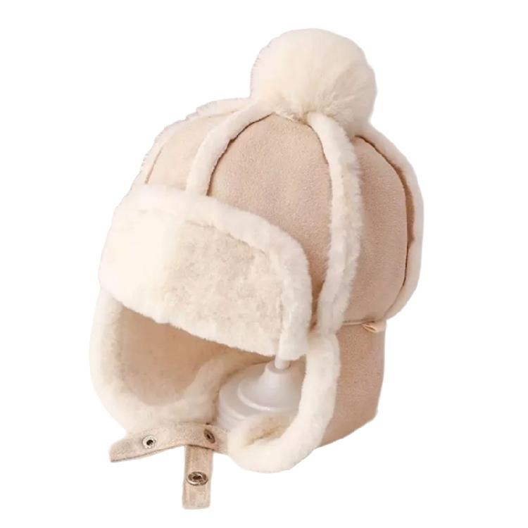 Breathable Earmuff Caps Baby Warmth Ear Flap Hat with Fleece Lining for Winter