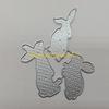 F26C Easter Bunny Metal Cutting Dies Stencil DIY Scrapbooking Album Paper Card Template Mold Embossing Craft Decoration