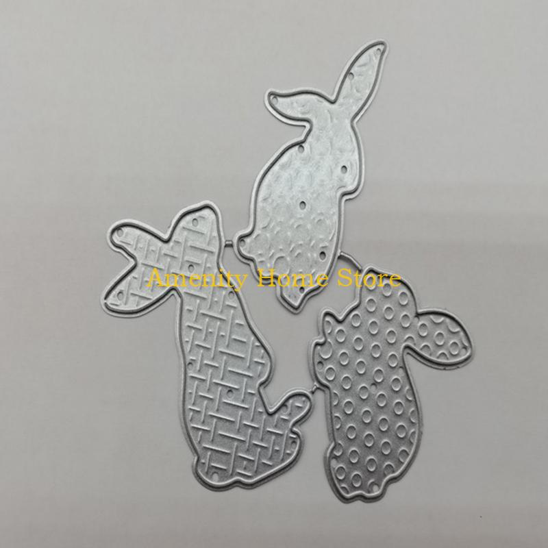 F26C Easter Bunny Metal Cutting Dies Stencil DIY Scrapbooking Album Paper Card Template Mold Embossing Craft Decoration
