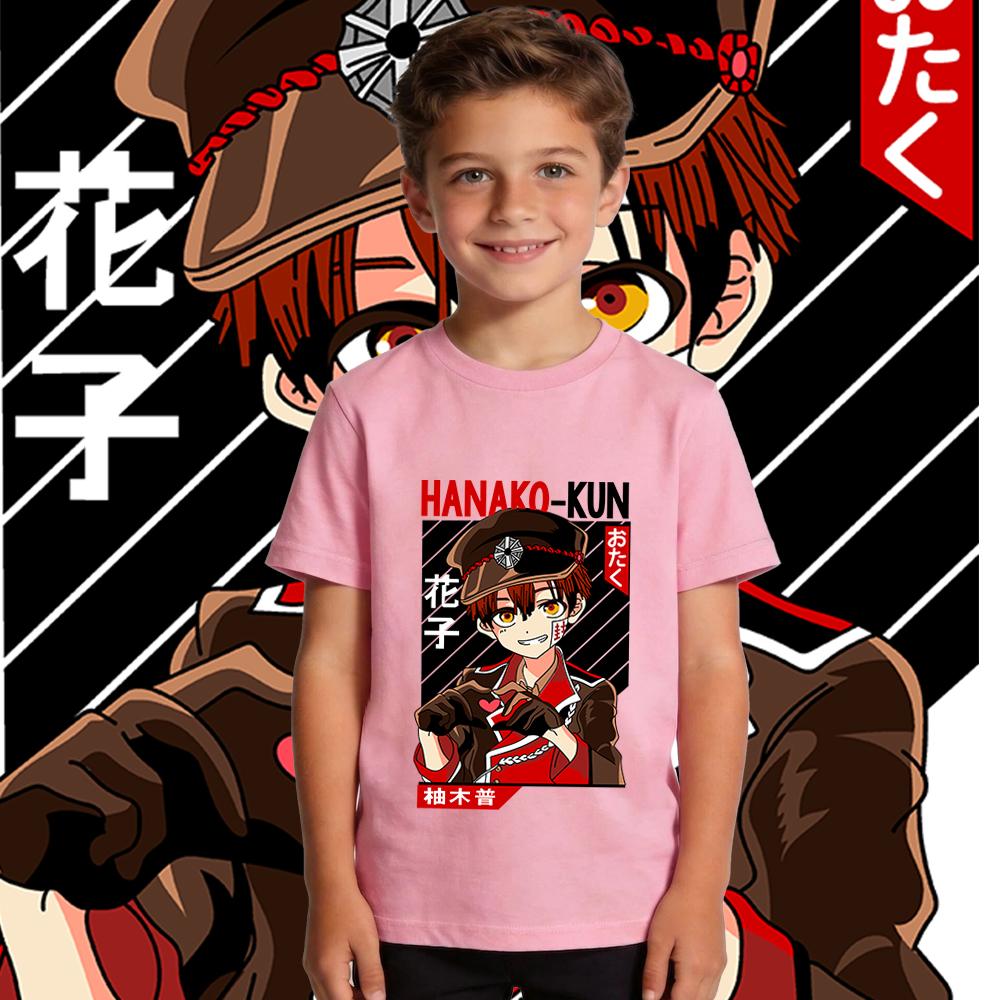 Toilet Bound Hanako Kun Anime Print Soft Cotton Casual Kids T Shirt Boys and Girls Short Sleeve Summer Top