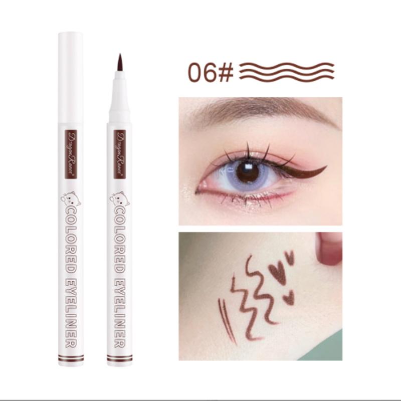 Color Waterproof Eyeliner Waterproof Novice Female Ultra-fine White Eyeliner
