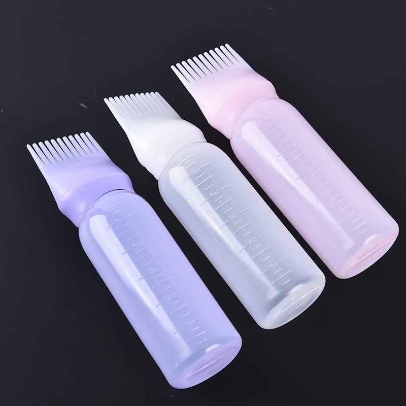 120Ml Hair Dye Applicator Brush Hair Washing Empty Bottle Comb Styling Tool