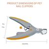 LED Light Pet Nail Clippers - Great for Trimming Cat and Dog Nails and Claws, 5x Magnification, Can Be Used as Nail Clippers, Qu